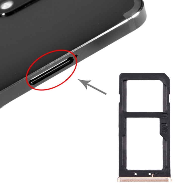 SIM Card Tray + SIM Card Tray / Micro SD Card Tray for Nokia 6 TA-1000 TA-1003 TA-1021 TA-1025 TA-1033 TA-1039
