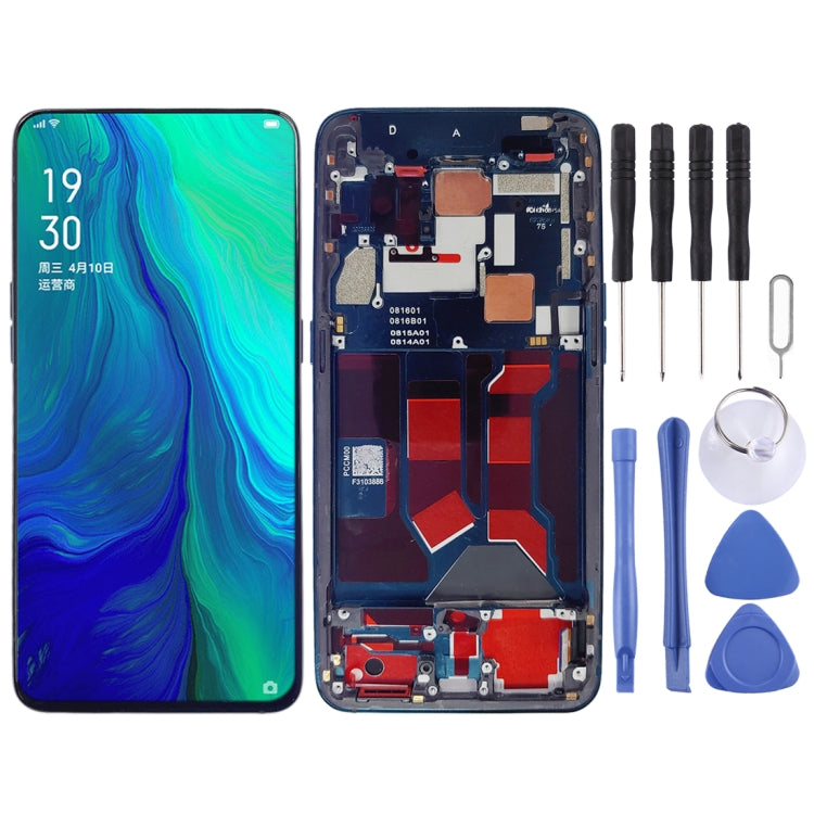 Original LCD Screen for OPPO Reno 10x zoom Digitizer Full Assembly with Frame (Black)
