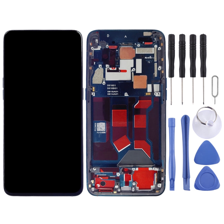Original LCD Screen for OPPO Reno 10x zoom Digitizer Full Assembly with Frame (Black)