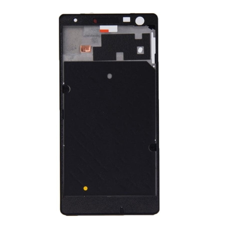 Front Housing LCD Frame Bezel Plate  for Nokia Lumia 730(Black)