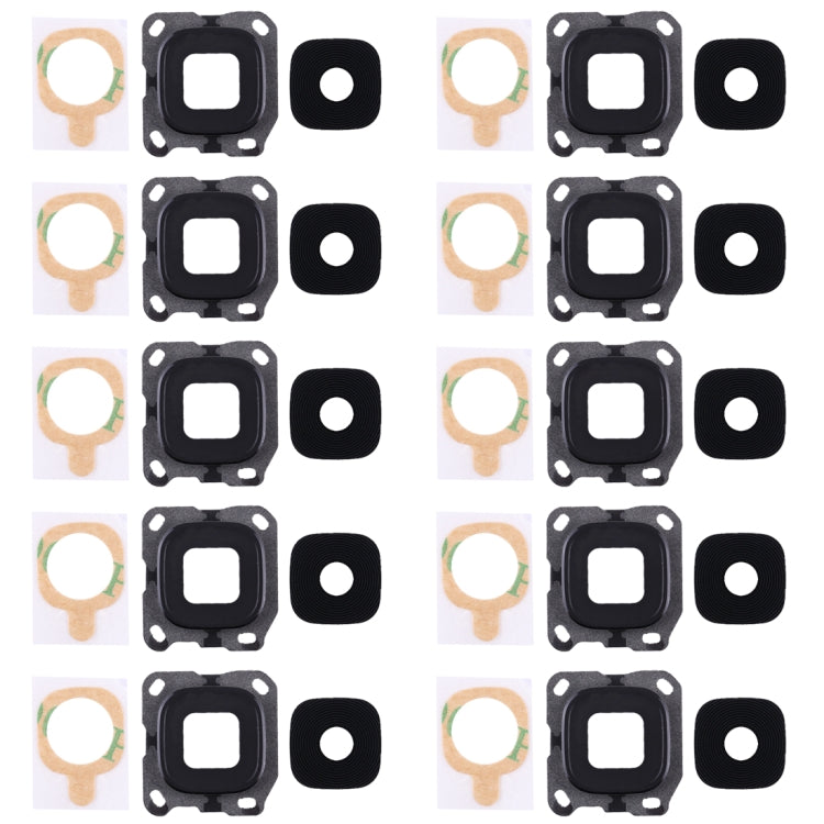 For Galaxy C5 Pro / C5010 10pcs Back Camera Bezel & Lens Cover with Sticker