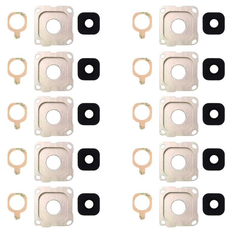 For Galaxy A8 (2016) / A810 10pcs Back Camera Bezel & Lens Cover with Sticker