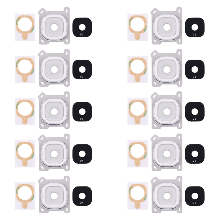 For Galaxy E5 10pcs Back Camera Bezel & Lens Cover with Sticker
