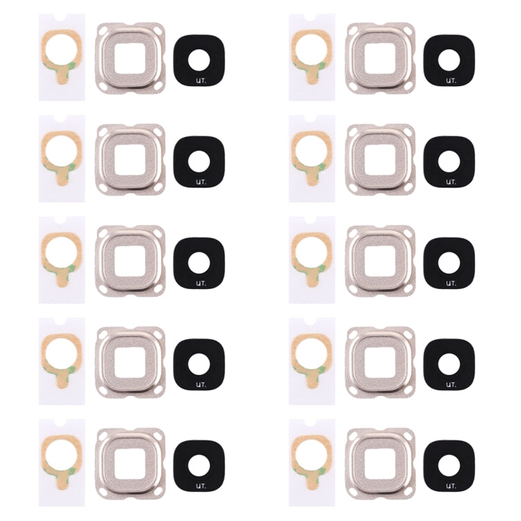 For Galaxy C7 10pcs Back Camera Bezel & Lens Cover with Sticker