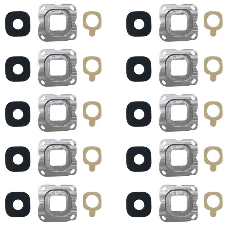 For Galaxy C7 10pcs Back Camera Bezel & Lens Cover with Sticker