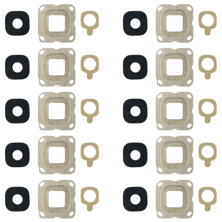 For Galaxy C7 10pcs Back Camera Bezel & Lens Cover with Sticker