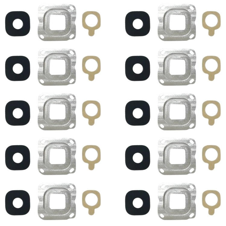 For Galaxy C7 10pcs Back Camera Bezel & Lens Cover with Sticker