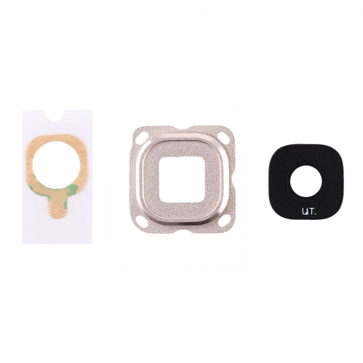 For Galaxy C7 10pcs Back Camera Bezel & Lens Cover with Sticker