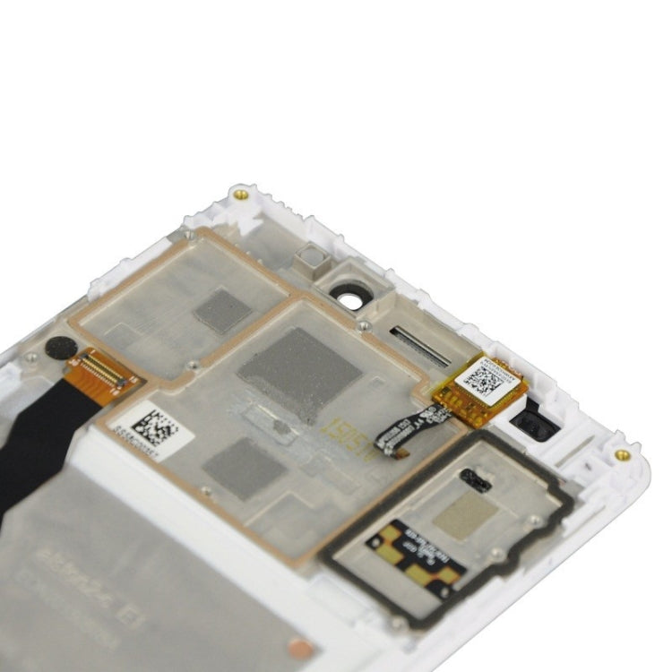 OEM LCD Screen for Lenovo A7600 Digitizer Full Assembly with Frame (White)