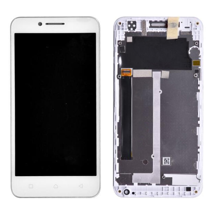 OEM LCD Screen for Lenovo Vibe C A2020 A2020a40 Digitizer Full Assembly with Frame (White)