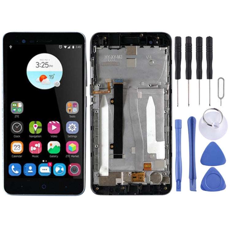 OEM LCD Screen for ZTE Blade A510 BA510 BA510C  Digitizer Full Assembly with Frameï¼ˆBlack)