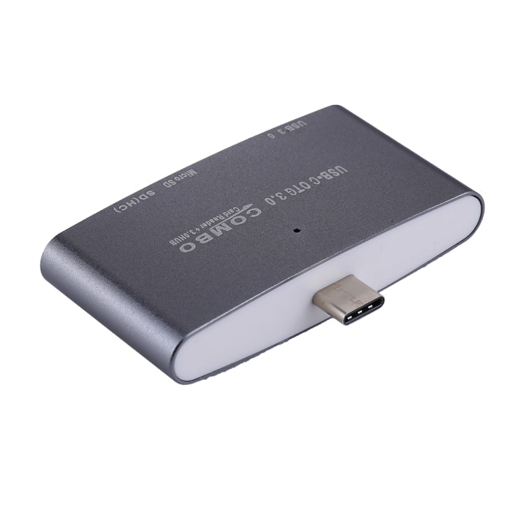 3 in 1 USB-C / Type-C to USB 3.0 + Micro SD + SD OTG COMBO Adapter Card Reader for Tablet, Smartphone, PC