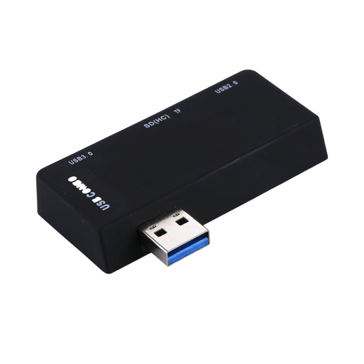 USB 3.0 to TF + SD + USB 3.0 + USB 2.0 + Micro USB Port HUB Card Reader for Microsoft Surface Pro 3 / 4