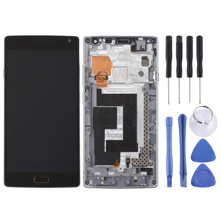 For OnePlus 2 / A2001 Digitizer Full Assembly with Frame OEM LCD Screen (Black)