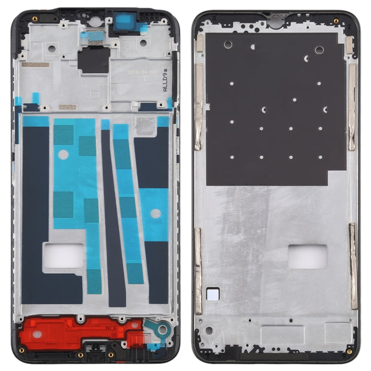 For OPPO A9 Front Housing LCD Frame Bezel Plate (Black)