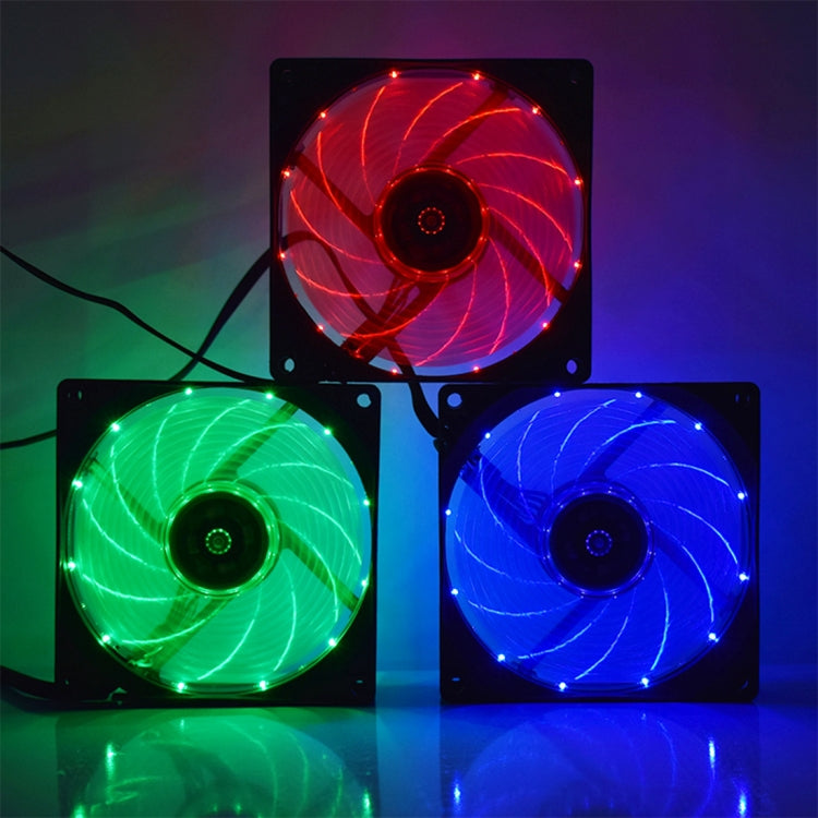 9 inch 3-pin Computer Cooling Fan with Light ,Random Color Delivery.(Red)