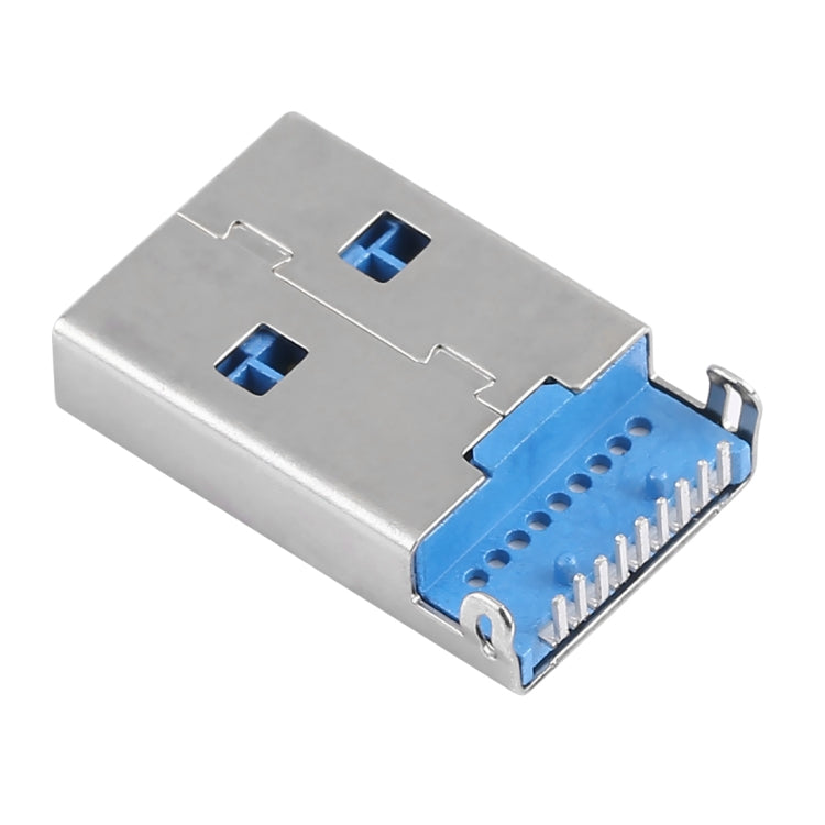 50 PCS Unique Welding Plate 90 Degrees 9 Pin USB 3.0 A Male Jack Plug