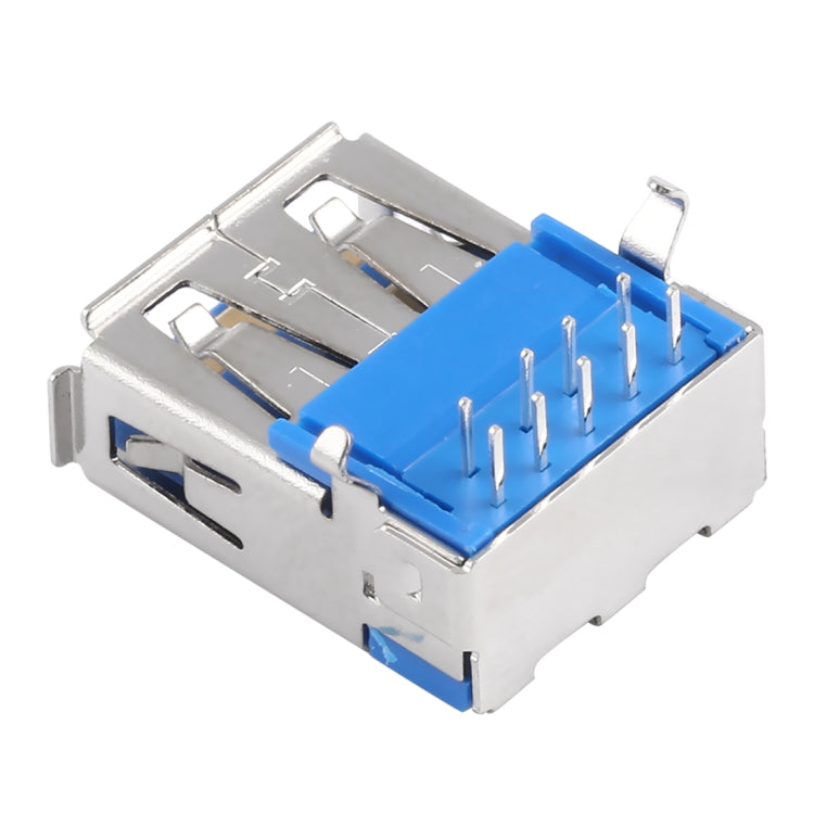 50 PCS 90 Degrees USB 3.0 AF Connector Solder PAD Material SPCC