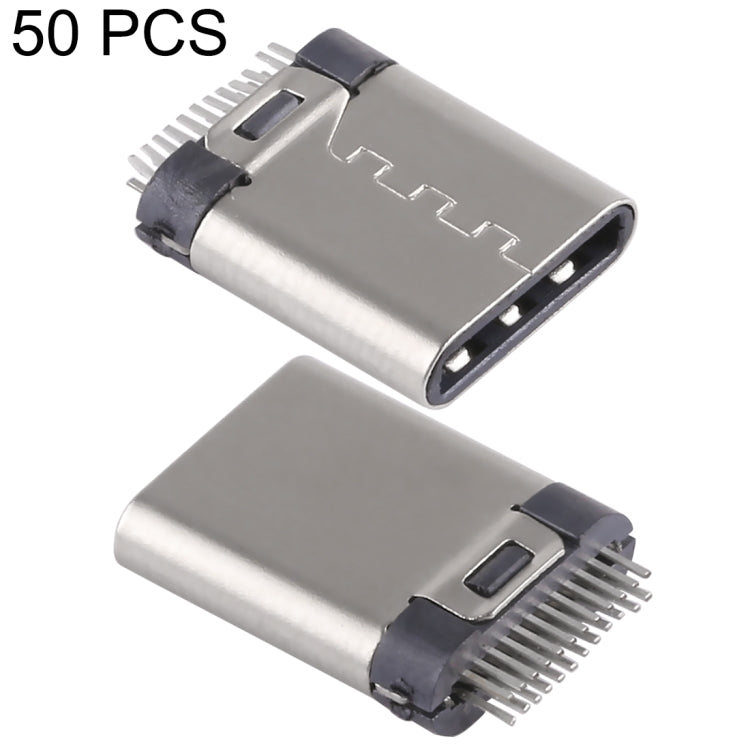 50 PCS USB-C / Type-C Male Splint Connector without PCB Board