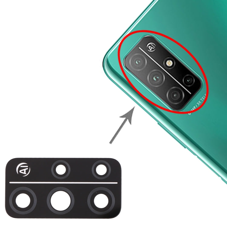 For Huawei Honor 30S 10pcs Back Camera Lens