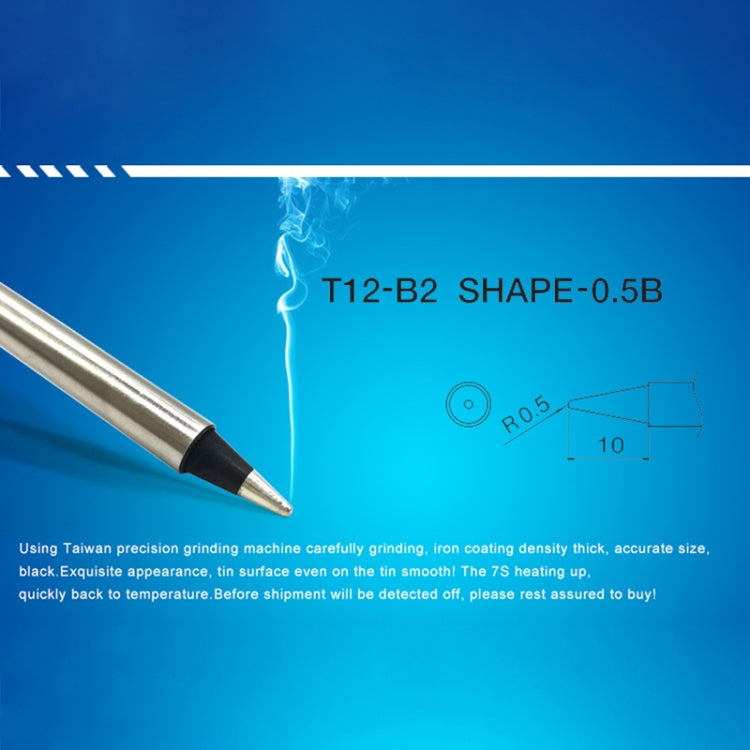 QUICKO T12-B2 Black Welding Lead-free Soldering Iron Tip