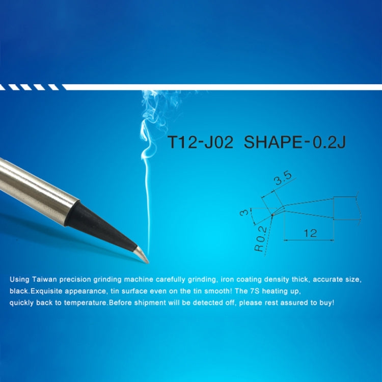 QUICKO T12-J02 Black Welding Lead-free Soldering Iron Tip