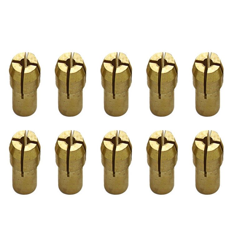 10 PCS Three-claw Copper Clamp Nut for Electric Mill Fittingsï¼ŒBore diameter: 1.6mm