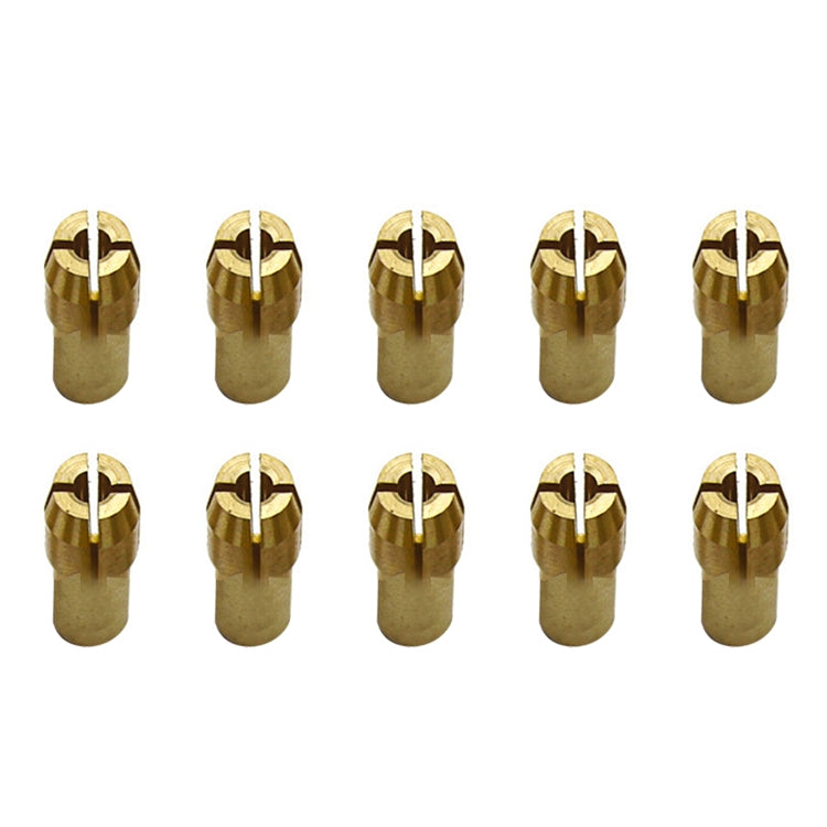 10 PCS Three-claw Copper Clamp Nut for Electric Mill Fittingsï¼ŒBore diameter: 2.2mm