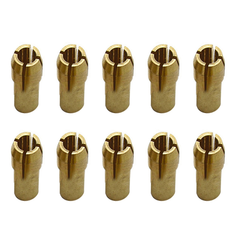 10 PCS Three-claw Copper Clamp Nut for Electric Mill Fittingsï¼ŒBore diameter: 3.2mm