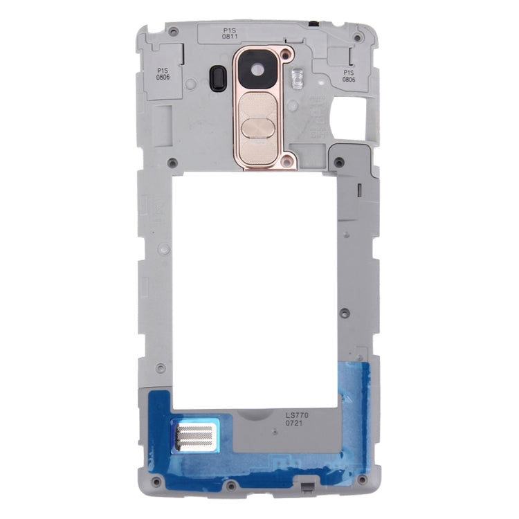 Back Plate Housing Camera Lens Panel with Speaker Ringer Buzzer for LG G Stylo / LS770 / H631 & G4 Stylus / H635(Gold)