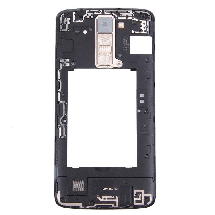 Back Plate Housing Camera Lens Panel with Speaker Ringer Buzzer & Vibrating Motor for LG K8(Gold)