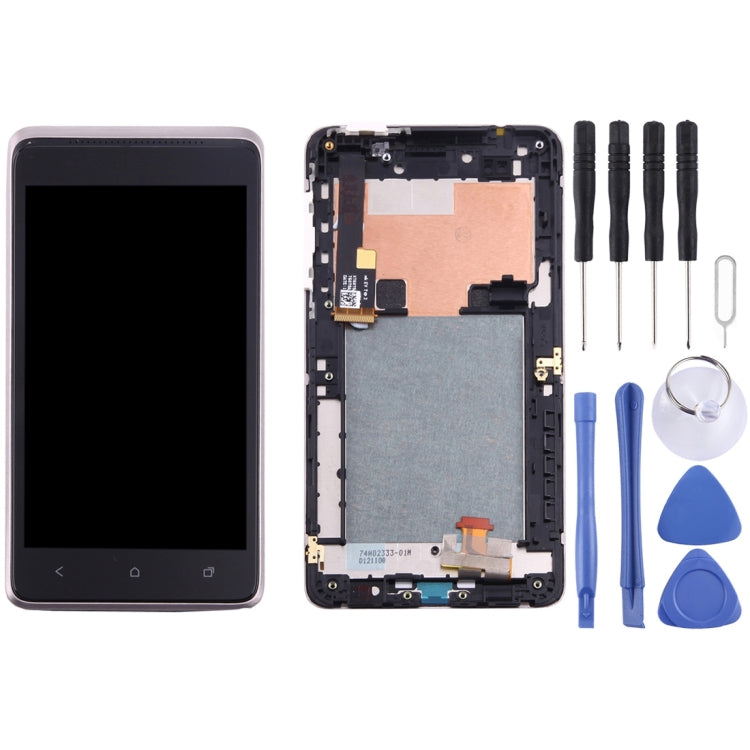 TFT LCD Screen for HTC Desire 400 & One SU / 528w Digitizer Full Assembly with Frame