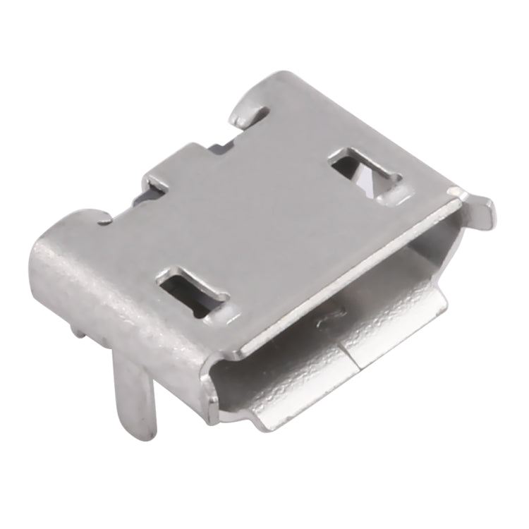 50 PCS Micro USB 5P/F Fixed Foot Outer Plug, 4.85 Edge to Edge Shell, Electroplated and Coated with Tin Film, D Type