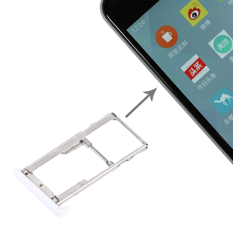 For Meizu M3 / Meilan 3 SIM + SIM / Micro SD Card Tray  (White)
