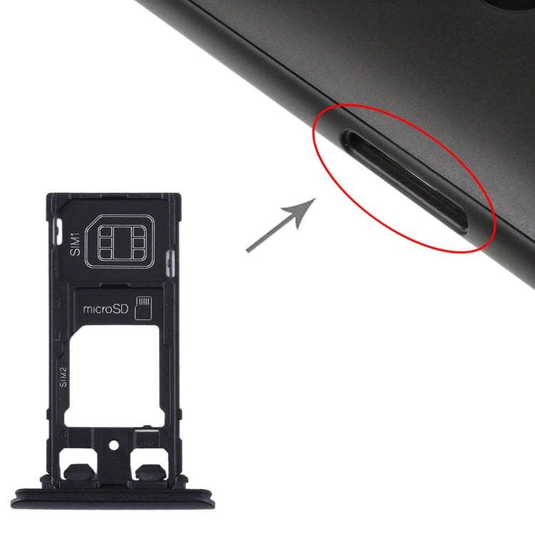 SIM Card Tray + SIM Card Tray + Micro SD Card Tray for Sony Xperia XZ2 Compact
