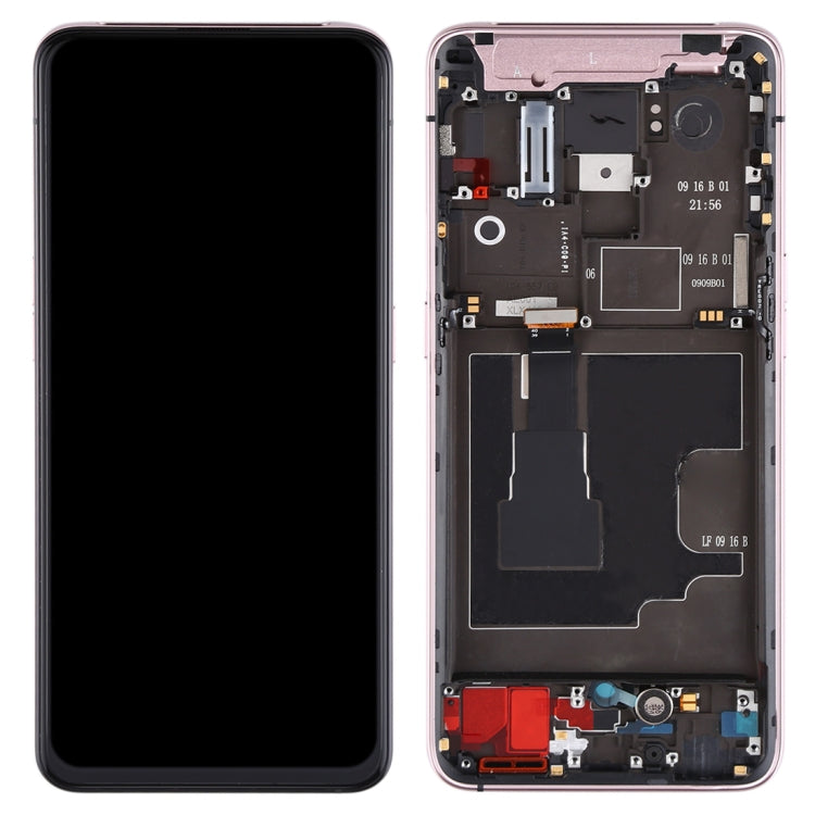 Original LCD Screen for OPPO Reno2 Digitizer Full Assembly with Frame (Pink)