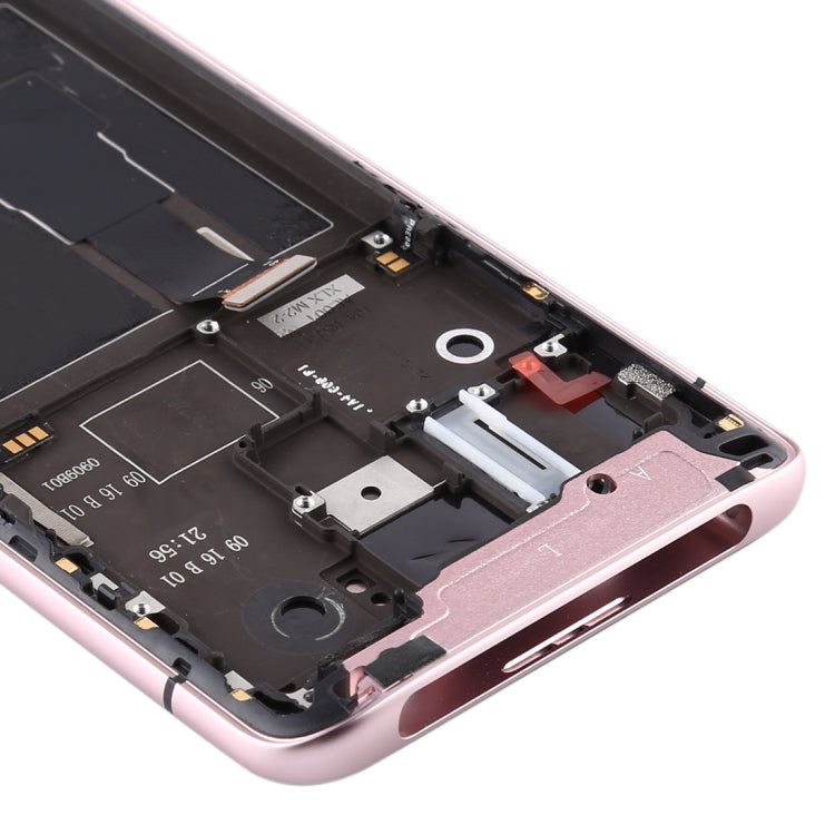 Original LCD Screen for OPPO Reno2 Digitizer Full Assembly with Frame (Pink)