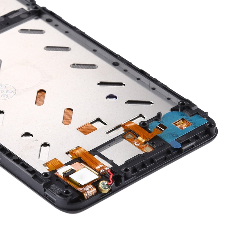 Original LCD Screen for Wiko Y60 Digitizer Full Assembly with Frame (Black)