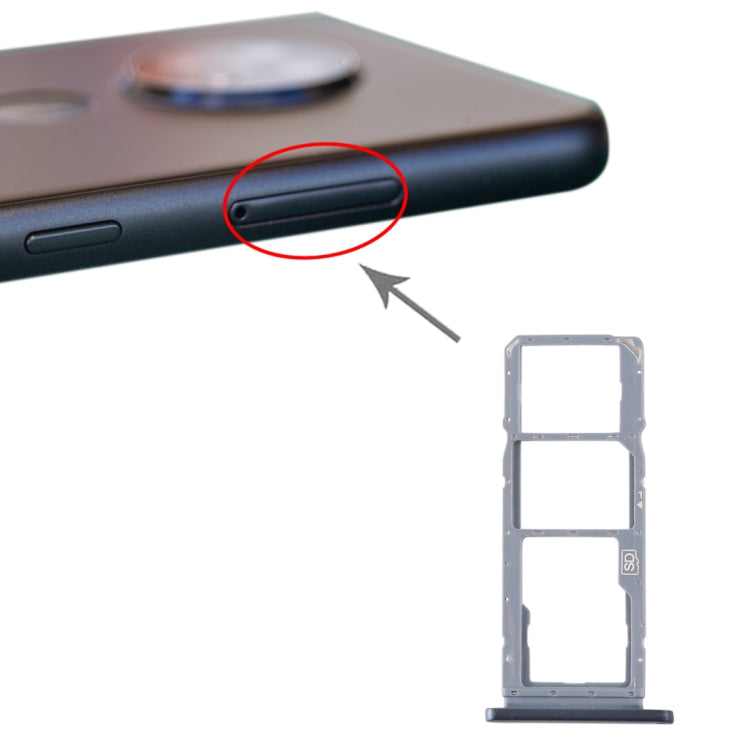 SIM Card Tray + SIM Card Tray + Micro SD Card Tray for Nokia 7.2 / 6.2 TA-1196 TA-1198 TA-1200 TA-1187 TA-1201