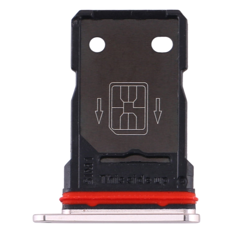 For OnePlus 8 Original SIM Card Tray + SIM Card Tray (Silver)