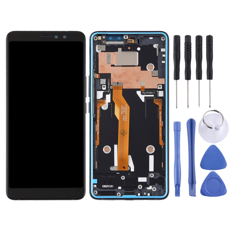 Original LCD Screen for HTC U11 Eyes Digitizer Full Assembly with Frame (Black)