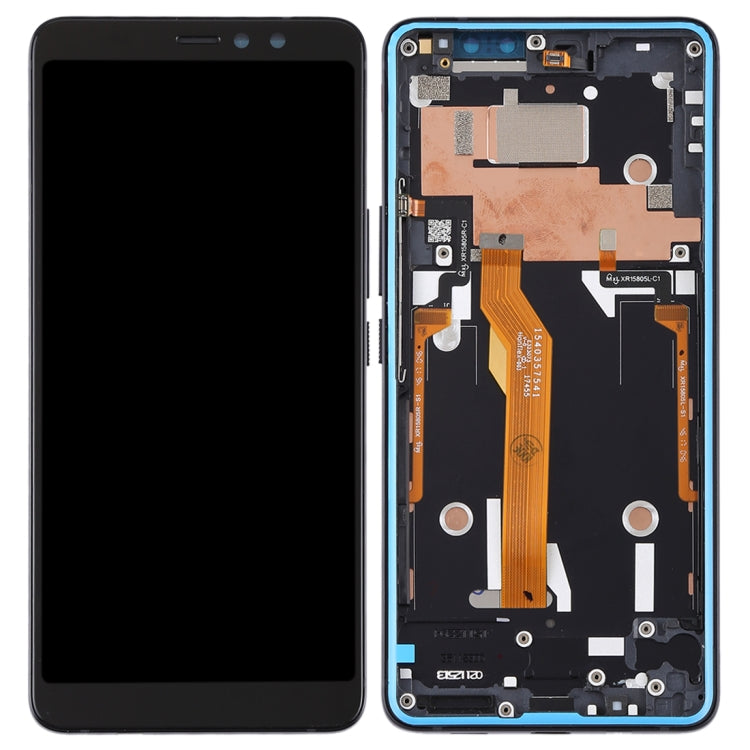 Original LCD Screen for HTC U11 Eyes Digitizer Full Assembly with Frame (Black)
