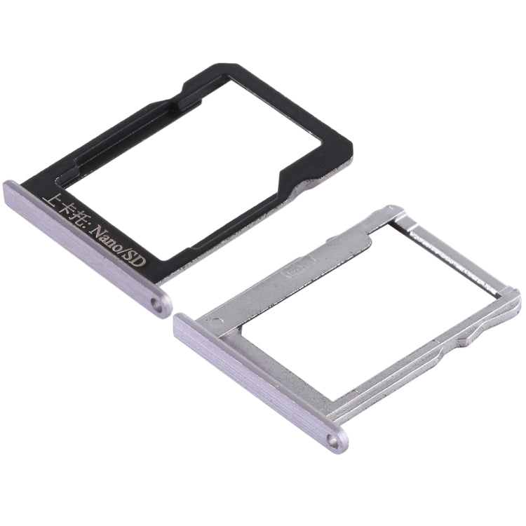 SIM Card Tray + SIM Card Tray / Micro SD Card for Huawei Honor 6 Plus (Grey)