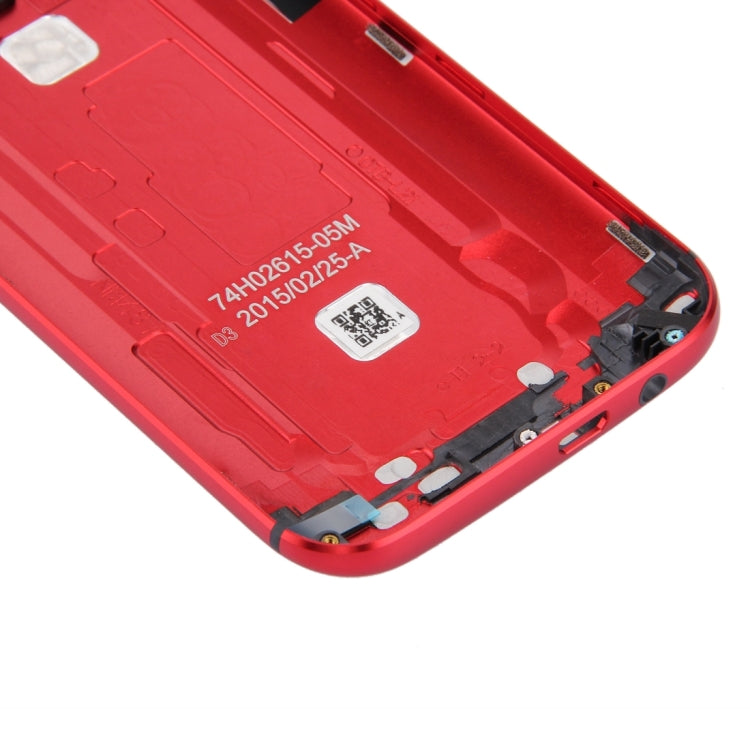 Full Housing Cover (Front Housing LCD Frame Bezel Plate + Back Cover) for HTC One M8(Red)