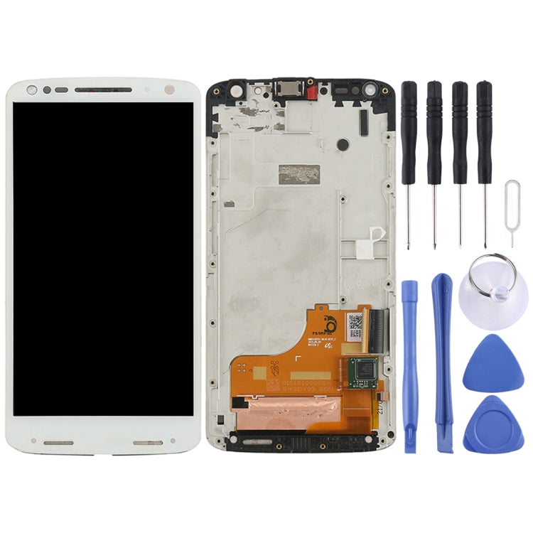 TFT LCD Screen for Motorola Moto X Force XT1581 / Droid Turbo 2 XT1585 Digitizer Full Assembly with Frame