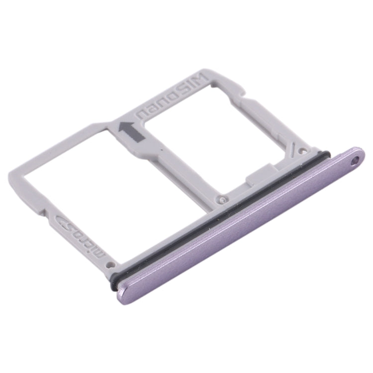 Nano SIM Card Tray + Micro SD Card Tray for LG Stylo 4 / Q Stylus Q710 / LM-Q710CS / LM-Q710MS / LM-Q710ULS / LM-Q710ULM / LM-Q710TS / LM-Q710WA (Silver)