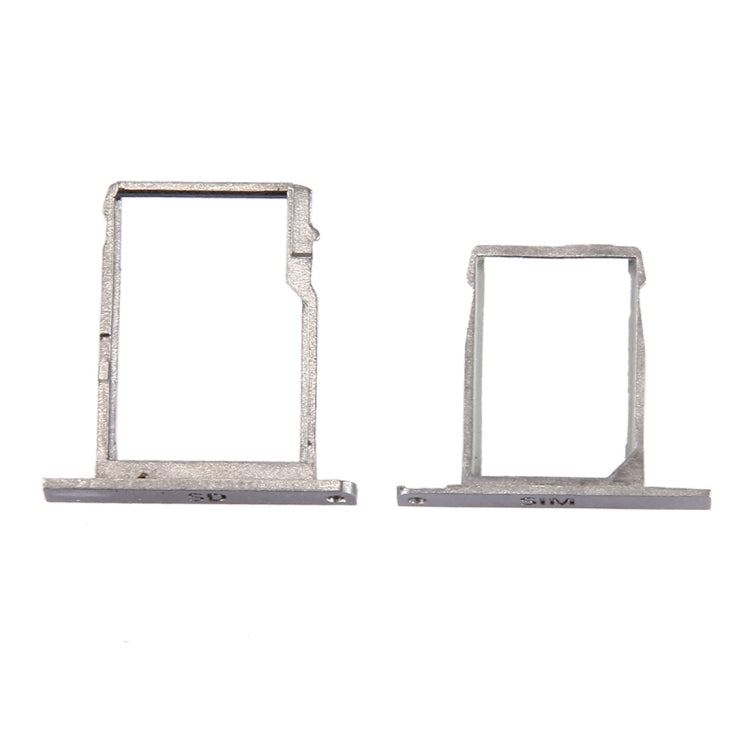 for BlackBerry Classic / Q20 SIM Card Tray + Micro SD Card Tray(Silver)