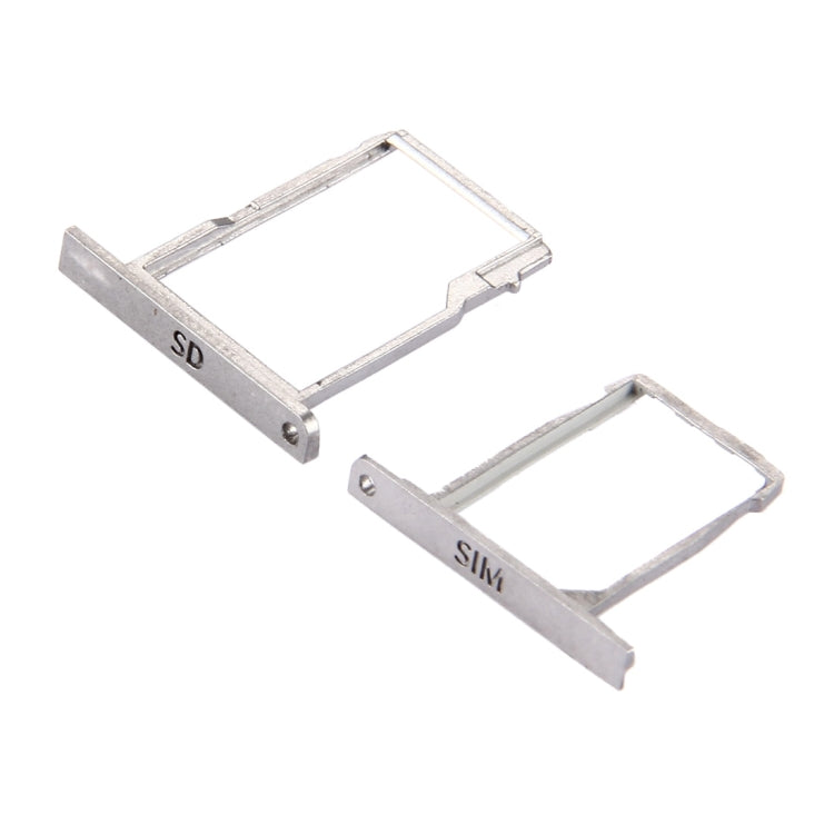 for BlackBerry Classic / Q20 SIM Card Tray + Micro SD Card Tray(Silver)