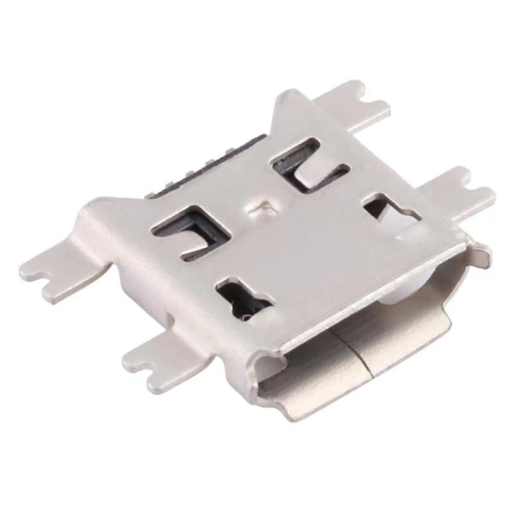 50 PCS Micro USB 5P/F Heavy Plate Fixed Foot 1.17 with Crimping, H Type