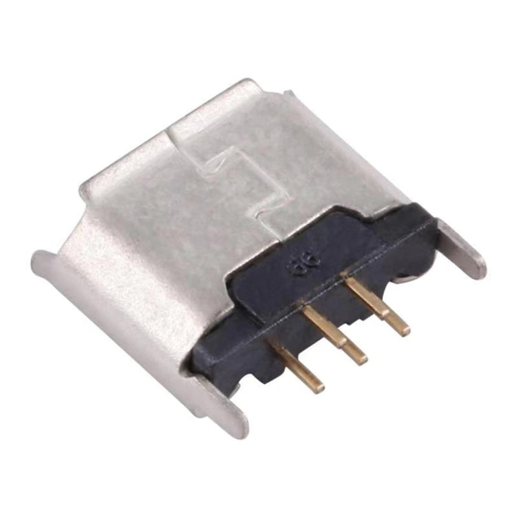 50 PCS Micro USB 5P/F 180 Degrees Connector with Crimping, Electroplated and Coated with Tin Film